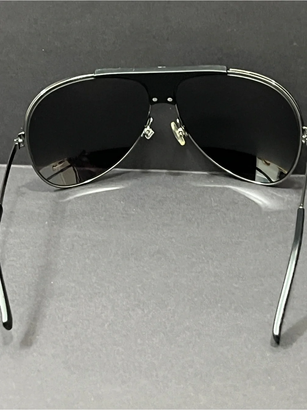 Dior Black Aviator Sunglasses with Dark Lenses